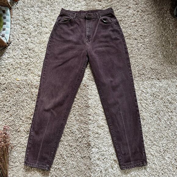 Vintage 90s Brown Lee Denim Jeans Mom Made in USA Faded Boyfriend Women’s Siz 16 - Picture 2 of 12